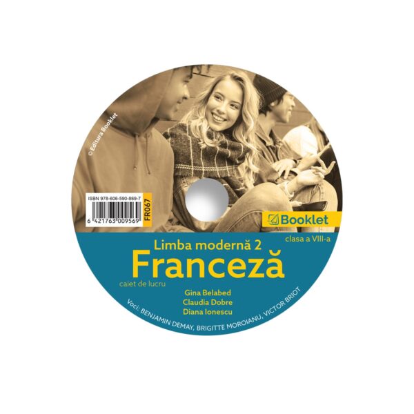 CD audio pentru Limba modernă 2 Franceză  - caiet de lucru pentru clasa a VIII-a
