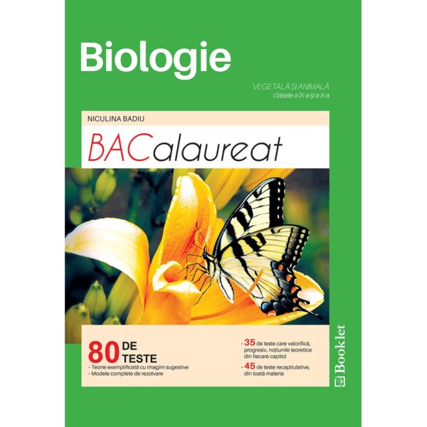Biologie pentru clasele 9 si 10. Teste pentru Bacalaureat